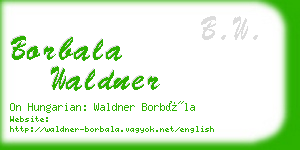 borbala waldner business card